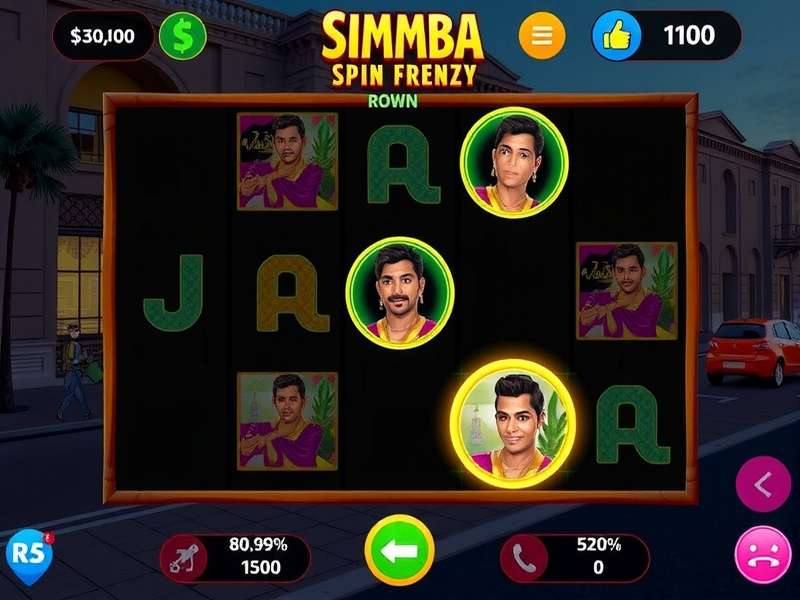 Simmba Spin Frenzy Gameplay Screenshot